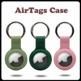 Silicone AirTags Cover Case with Keychain