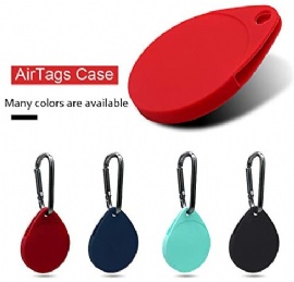 Shockproof AirTags Full Cover with Keychain for Pet Collars Wallet Keys