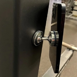 Dual Magnetic Portable Aluminum Metal GYM Phone Mount