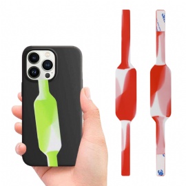 Anti-fall Sticky Silicone Cell Phone Case Strap Hand Holder