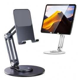 Aluminum Alloy Desktop Cell Phone Stand Dual Folding Phone Holder