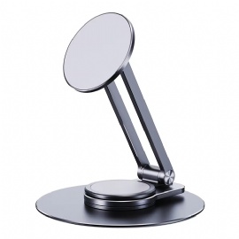 360 Degree Rotation Desktop Phone Stand Magnetic Aluminum Alloy Mobile Stand