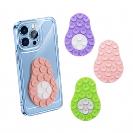 Avocado Shape Silicone Suction Phone Case Mount Suction Cup Phone Pad For Mirror