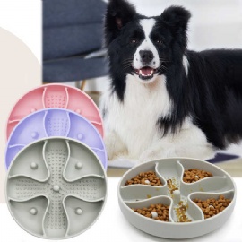 Silicone Non Slip Pet Slow Feeder Anti Choking Food Bowl