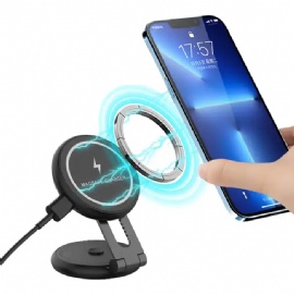 15W Magnetic Wireless Portable Charger Car Mount For Tesla Model Y/3